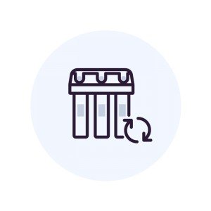 Годовое обслуживание обратноосмотического фильтра